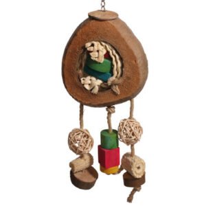 coconut eclipse natural parrot toy