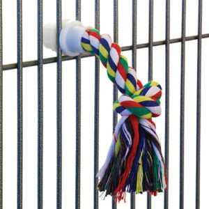 cotton rope preening parrot toy small