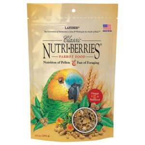 lafeber nutriberries original complete parrot food 284g