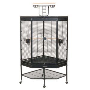 Liberta Alaska Corner Parrot Cage with Playgym Top