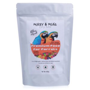 mikey and mias dry mix healthy parrot food 150g