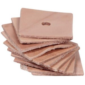 pack of 10 leather squares medium parrot toy making part