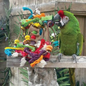 sisal invader parrot toy