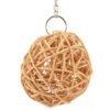 Woven Vine Ball on Chain Parrot Toy - Large