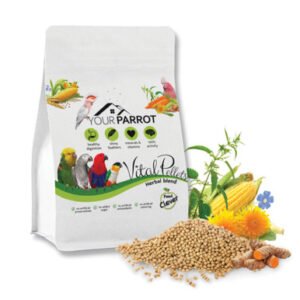 your parrot vital pellets herbal blend complete parrot food 900g