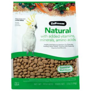 zupreem natural complete large parrot food 3lb