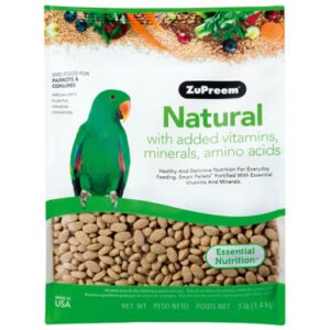 zupreem natural medium to large parrot food 3lb